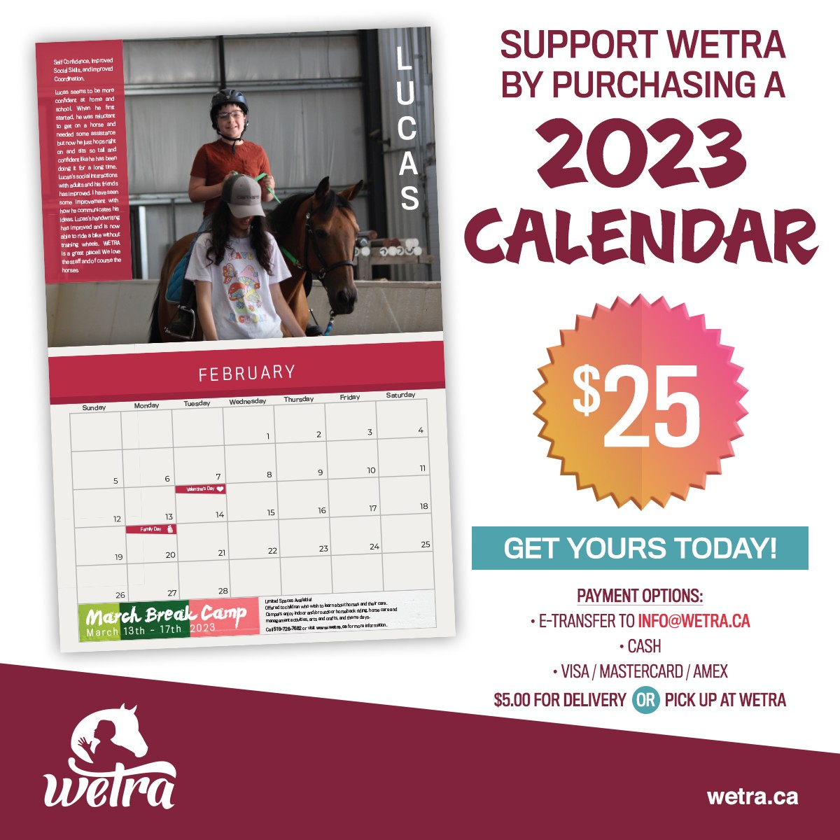 Wetra Calendar